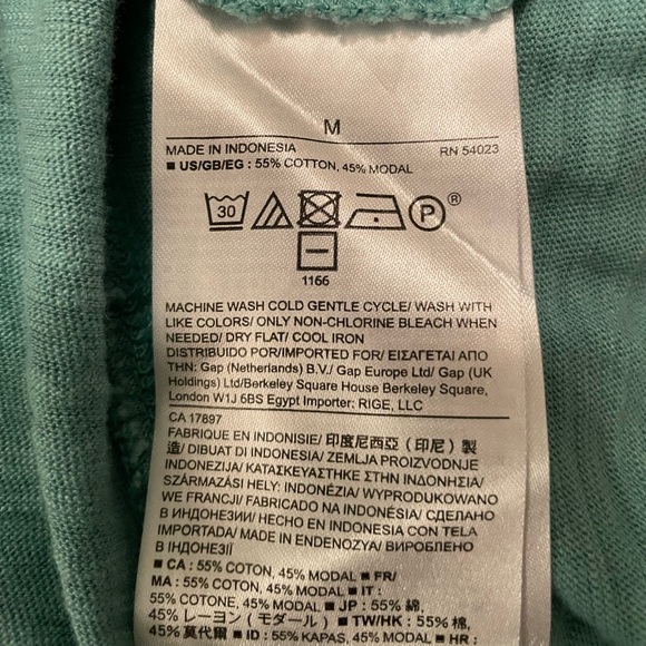 Banana Republic Teal Scoop-neck Short Sleeved T-shirt, size M - Picture 4 of 4